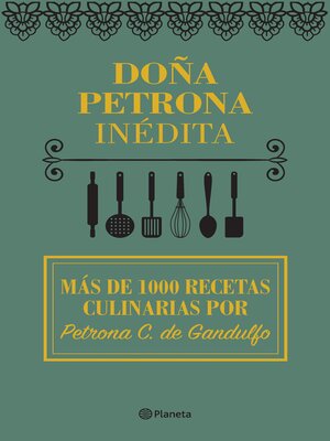 cover image of Doña Petrona inédita